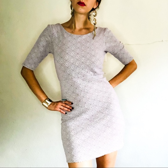 🔥SOLD🔥 Lavender Lowback Bodycon Mini Dress - Picture 3 of 7